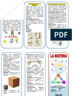 Triptico La Materia