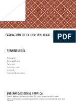 Evaluación de La Función Renal