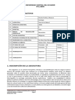 Syllabus Teoría Cultura I 2019-2020 Política-Sociología