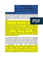 Artigo A Importancia Da Leitura e Da Escrita para A Criança