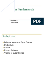 Computer Fundamentals: Lecture # 9: Cyber Crime