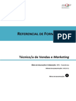 Referencial de Formação Técnico de Vendas e Marketing PDF