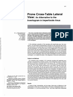 Prone Cross-Table Lateral View:: An Alternative To The Invertogram in Imperforate Anus