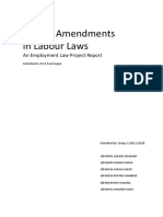 Employee Law Amendments in Law