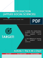 Course Introduction (Applied Social Sciences)