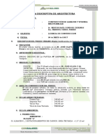 Memoria Descriptiva de Vivienda Comercio 3 Niveles