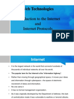 Introduction To Internet and Internet Protocols