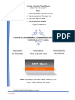 Internship Report Tata Hitachi (VIPUL MUDGAL) PDF