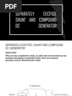 Separately Excited, Shunt and Compound DC Generator: Asdfsdfsdf