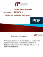 DISPOSICION DE PLANTA - UNIDAD 3 - SEMANA 6 - Diseño Del Ambiente de Trabajo