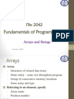 Chapter 1 Arrey and String