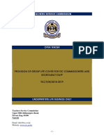 Group Life Tender Document 2018 PDF