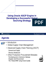 Using Oracle ASCP Engine in Developing A Successful Global Sourcing Strategy