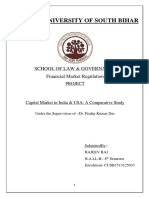 Central University of South Bihar: School of Law & Governance Financial Market Regulation