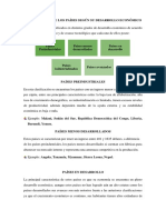 Clasificacion de Los Paises Segun Su Grado de Desarrollo