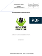 Programa de Inspecciones de Seguridad SGSST PDF