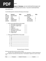 Genotype Phenotype Worksheet