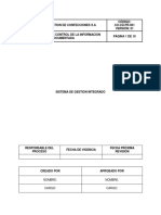 Procedimiento de Control de La Informacion Documentada