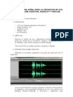 Desfase de Una Señal para La Obtención de Eco Usando Adobe Audition