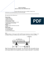 Ansys Tutorial Analysis of A Beam With A Distributed Load: Preprocessing