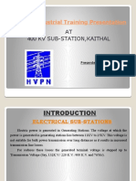 400kv Sub - Station Final PPT by RAVI