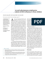 Practice: Pneumomediastinum and Subcutaneous Emphysema Associated With Pandemic (H1N1) Influenza in Three Children