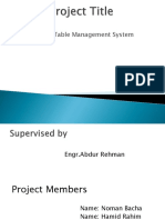 Presentation For Time Table Management System