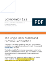 Economics 122: Financialeconomics (Index Models 2) M. Debuque-Gonzales 1 ST S E M Este R, 2 0 1 4 - 2 0 1 5