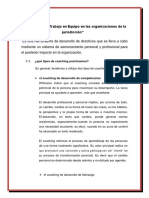 El Coaching y El Trabajo en Equipo en Las Organizaciones de La Jurisdicción