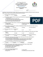 Second Quarter Test in English 9 Final