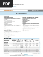 NTC Thermistors: Resistive Products