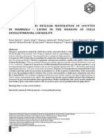 (Medical Journal of Cell Biology) Cytoplasmic and Nuclear Maturation of Oocytes in Mammals Living in The Shadow of Cells Developmental Capability