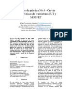 EQUIPO X.reporte de Práctica 4 - Curvas Características de Transistores BJT y MOSFET