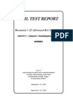 Soil Test Report: Basement + (2 ) Storeyed R.C.C Building