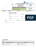 Alfanar Co.: Site Test Report Ng-Sa Name of Substation: Dammam Housing 115/13.8KV Substation # 1