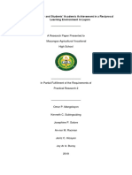 Mathematics Anxiety and Students' Academic Achievement in A Reciprocal Learning Environment in Lupon