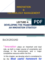 Developing The Framework For An Innovation Strategy