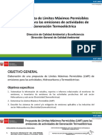 Minam - Propuesta LMP Termoeléctricas