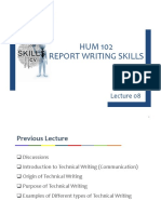 HUM 102 Report Writing Skills