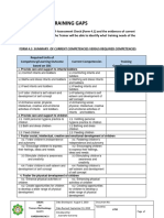 Form 4.3 Summary of Current Competencies Versus Required Competencies