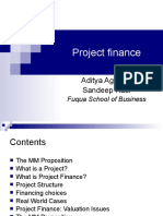 Project Finance: Aditya Agarwal Sandeep Kaul