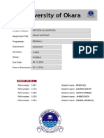 University of Okara: Group Details