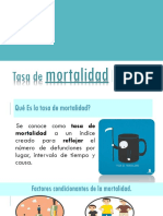 Mortalidad: Tasa de