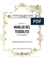 Topografía - Manejo Del Teodolito (I1)