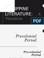 Philippine Literature: A Timeline