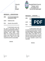 Memorandum N...... 2019 Posesion de Cargo Modelo