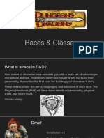 D&D Races and Classes