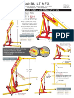 Canbuilt Arm Model #: Multifunctional Lifting System