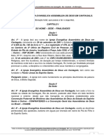 Estatuto Assembleia de Deus Canta Galo