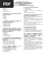 Examen Excrecion Septimo Grado B